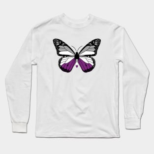 Asexual Pride Butterfly Long Sleeve T-Shirt